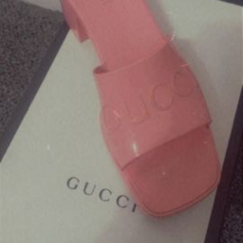 Pink Gucci sandals